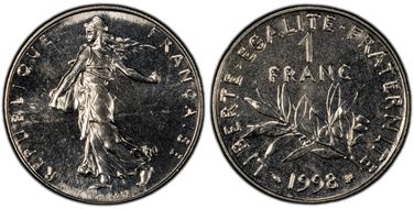 1998 1 Fr Gad-474 MS68