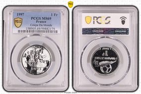 1997 1 Fr Coupe Du Monde MS69