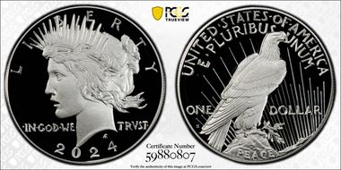 2024-S $1 Peace Dollar PR70DCAM