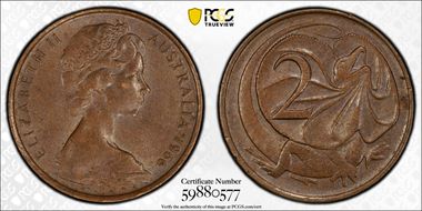 1966(p) 2C w/o SD initials AU58BN