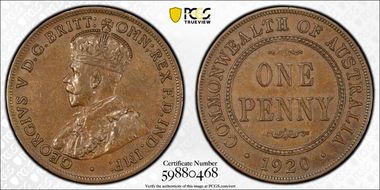 1920  1D No dots AU58BN