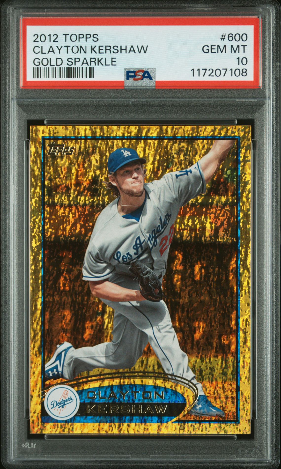 2012 Topps TOPPS GOLD SPARKLE #600 Clayton Kershaw front