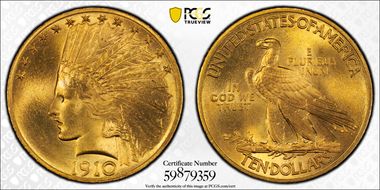 1910 $10 MS67