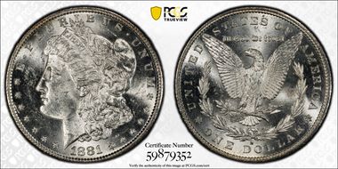 1881-S $1 MS63