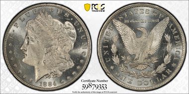 1884-O $1 MS64PL