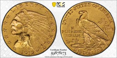 1912 $2.50 AU53