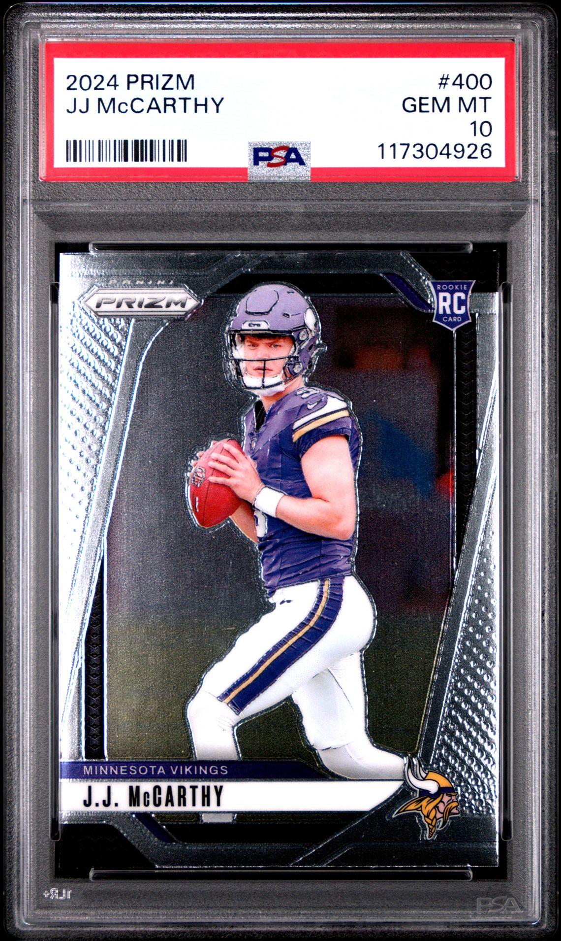2024 Panini Prizm Jj Mccarthy #400 Gem Mt 10 front