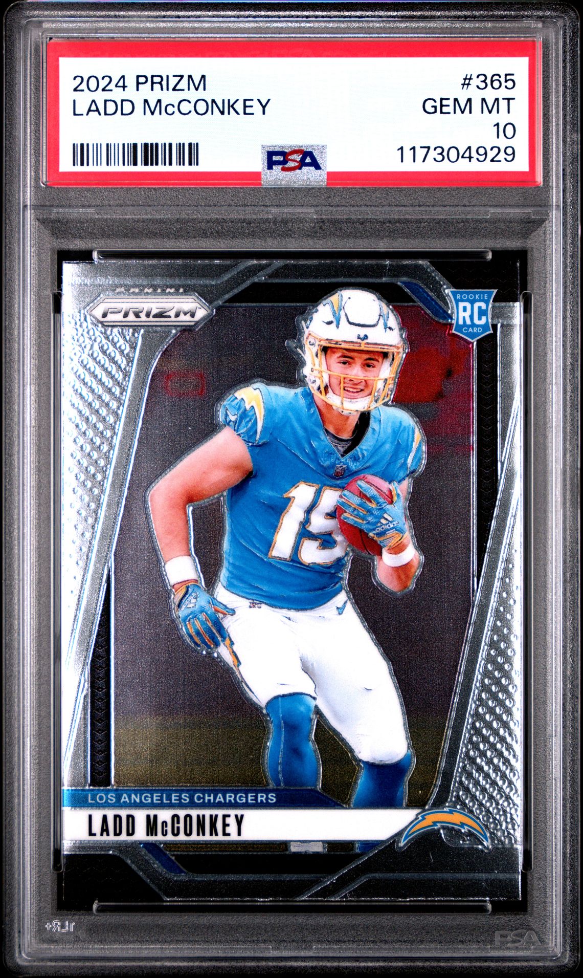 2024 Panini Prizm Ladd Mcconkey #365 Gem Mt 10 front