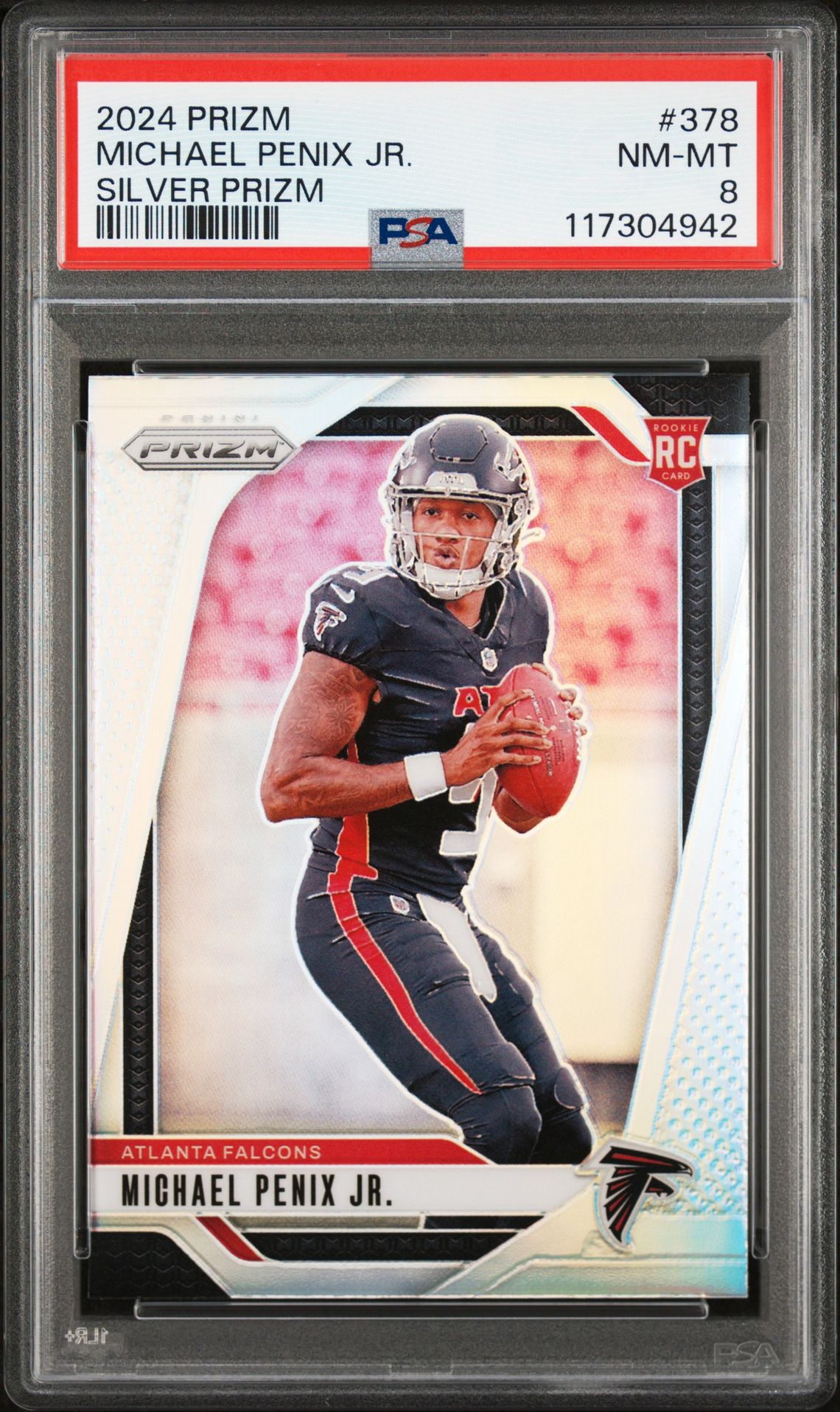 2024 Panini Prizm Michael Penix Jr. #378 (Silver Prizm) Nm-Mt 8 front