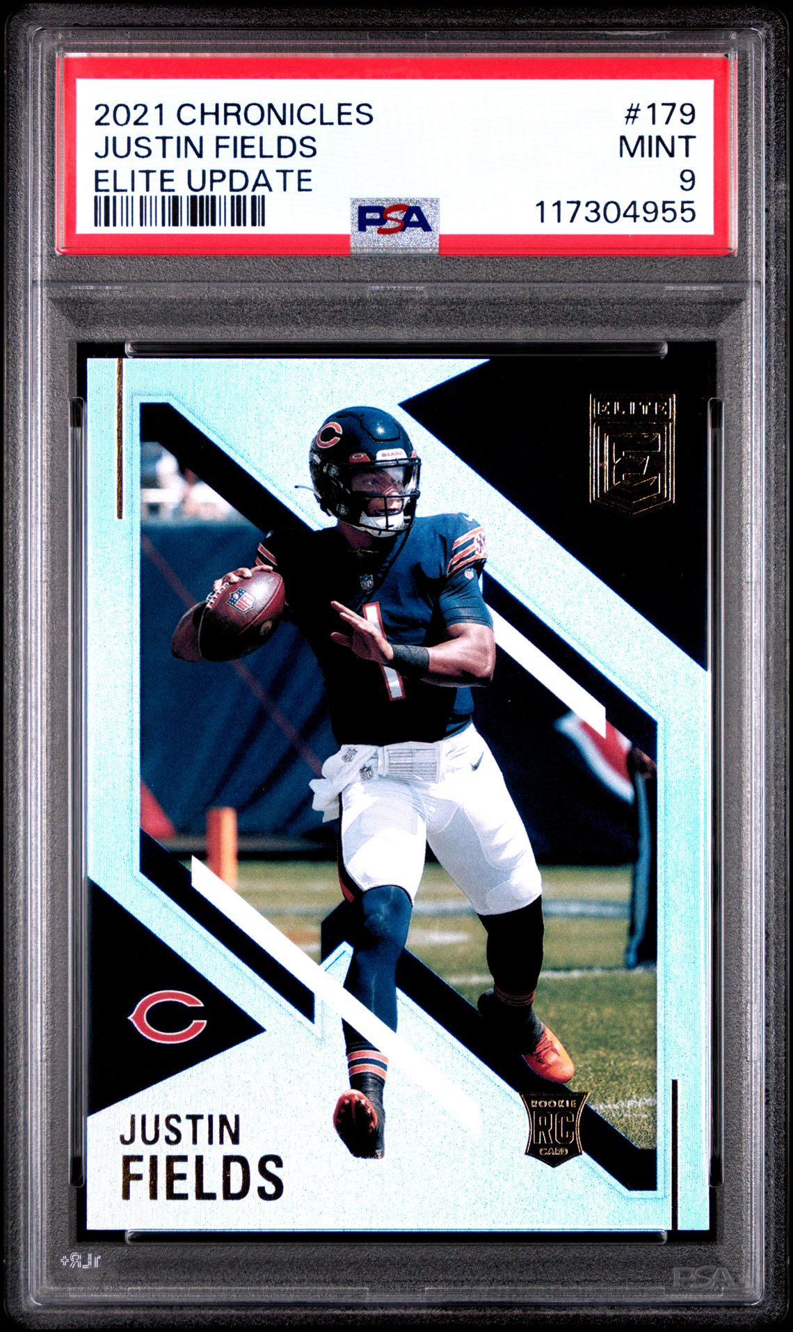 2021 Panini Chronicles Elite Update Justin Fields #179 (Elite Update) Mint 9 front