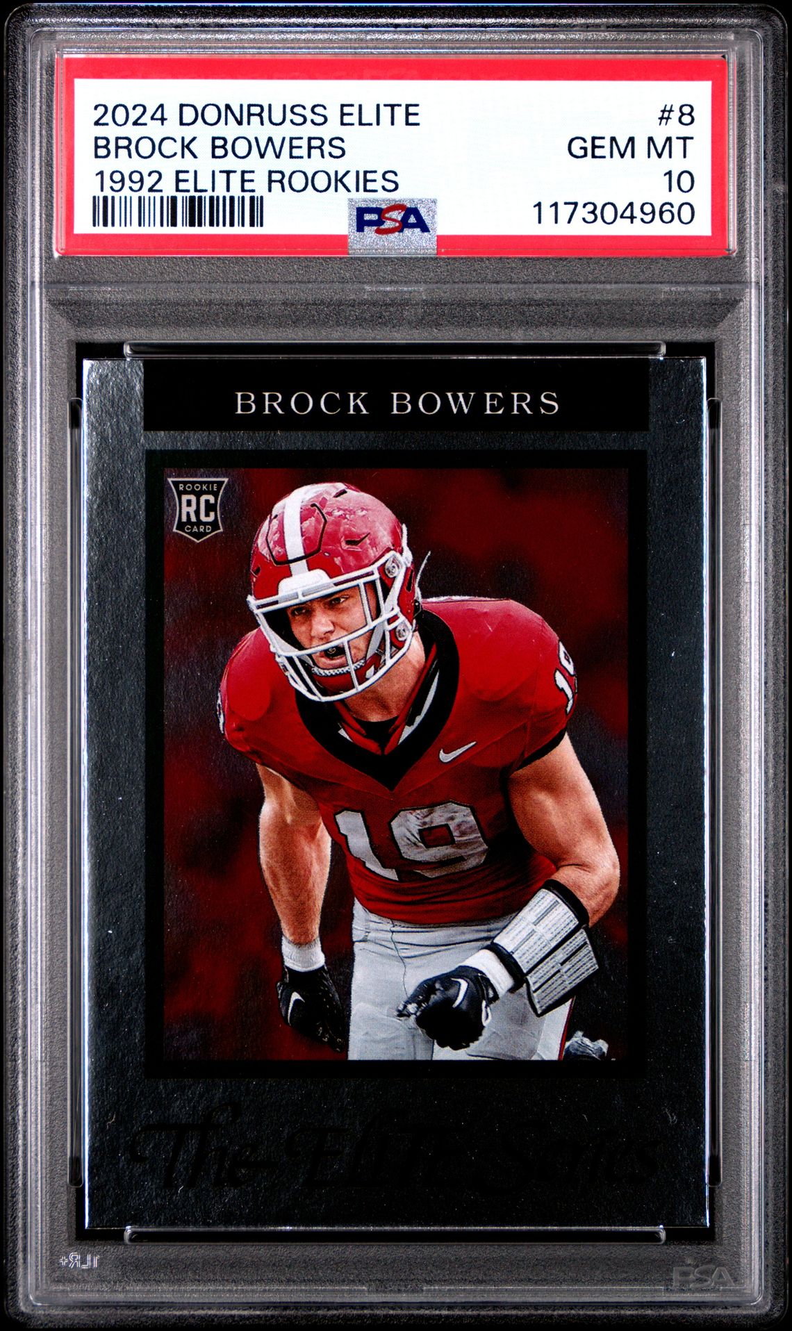 2024 Panini Donruss Elite 1992 Elite Rookies Brock Bowers #8 Gem Mt 10 front