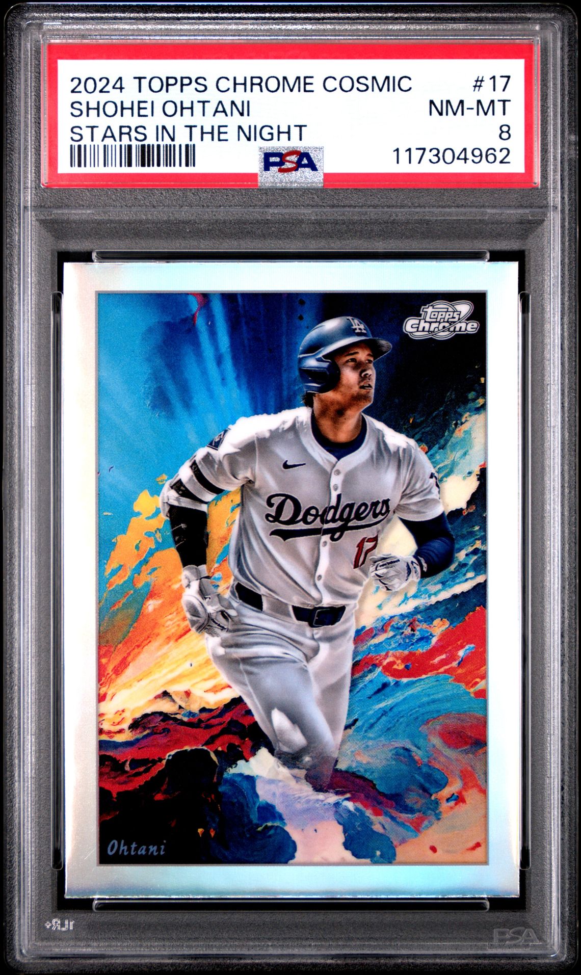 2024 Topps Chrome Cosmic Stars In The Night Shohei Ohtani #17 Nm-Mt 8 front