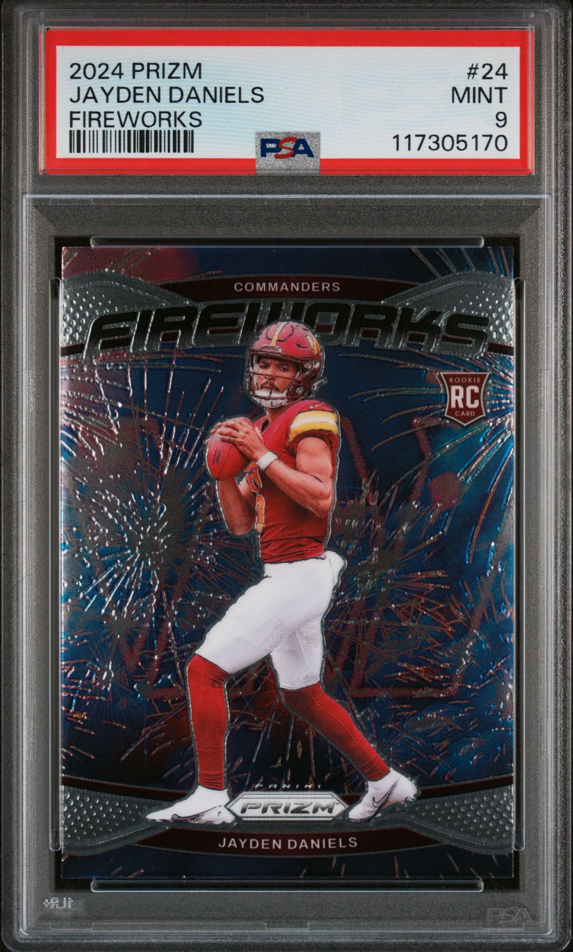 2024 Panini PANINI PRIZM FIREWORKS #24 Jayden Daniels front