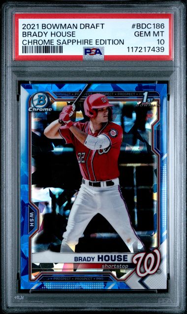 2021 Bowman Bowman Chrome Sapphire #BDC186 Brady front