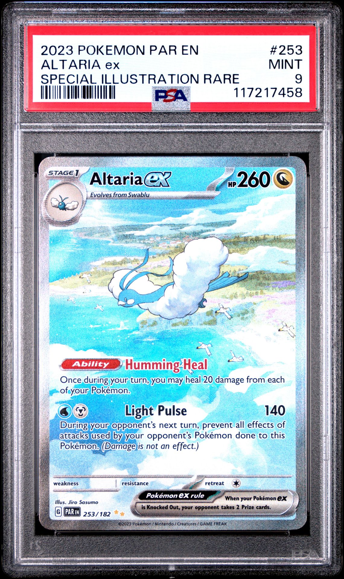 2023 Pokemon Par En-Paradox Rift Altaria Ex #253 (Special Illustration Rare) Mint 9 front