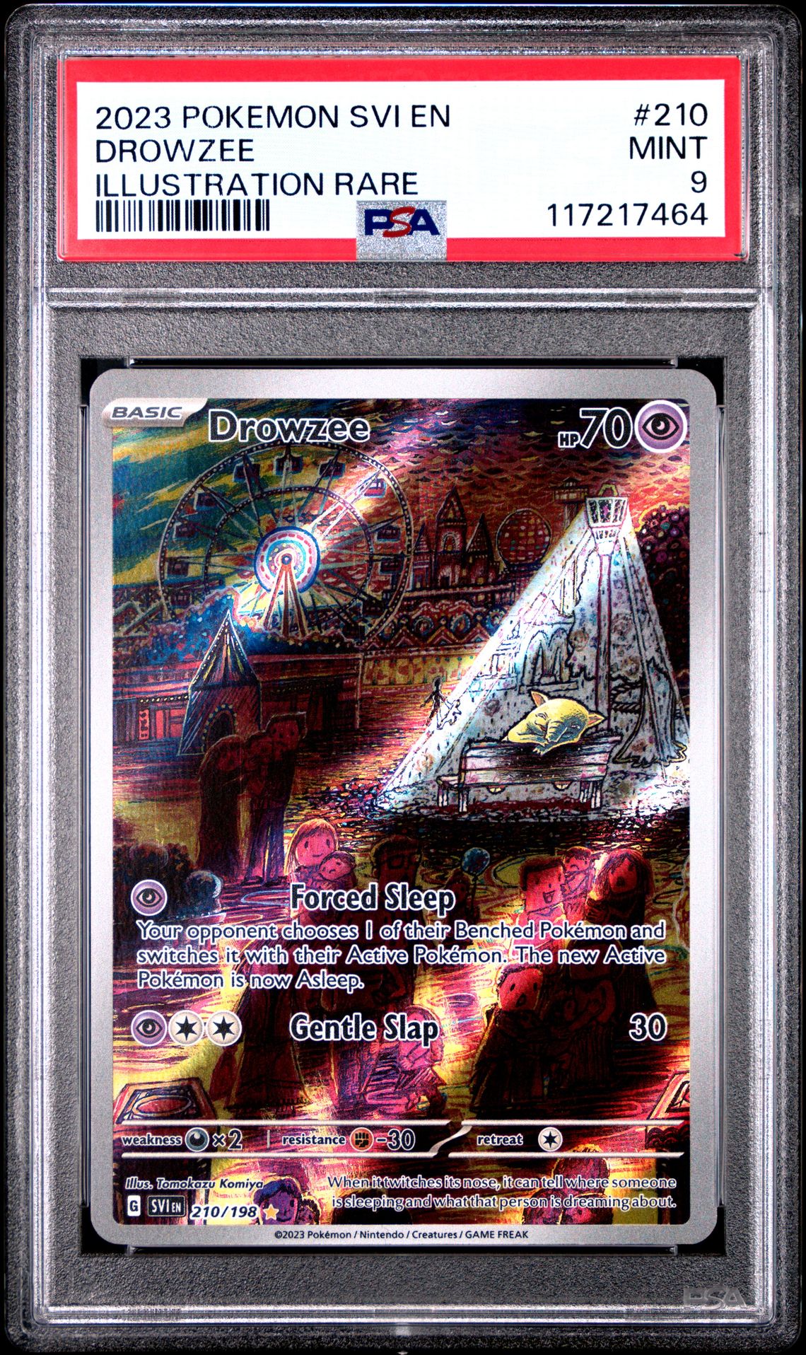 2023 Pokemon Svi En-Scarlet & Violet Drowzee #210 (Illustration Rare) Mint 9 front