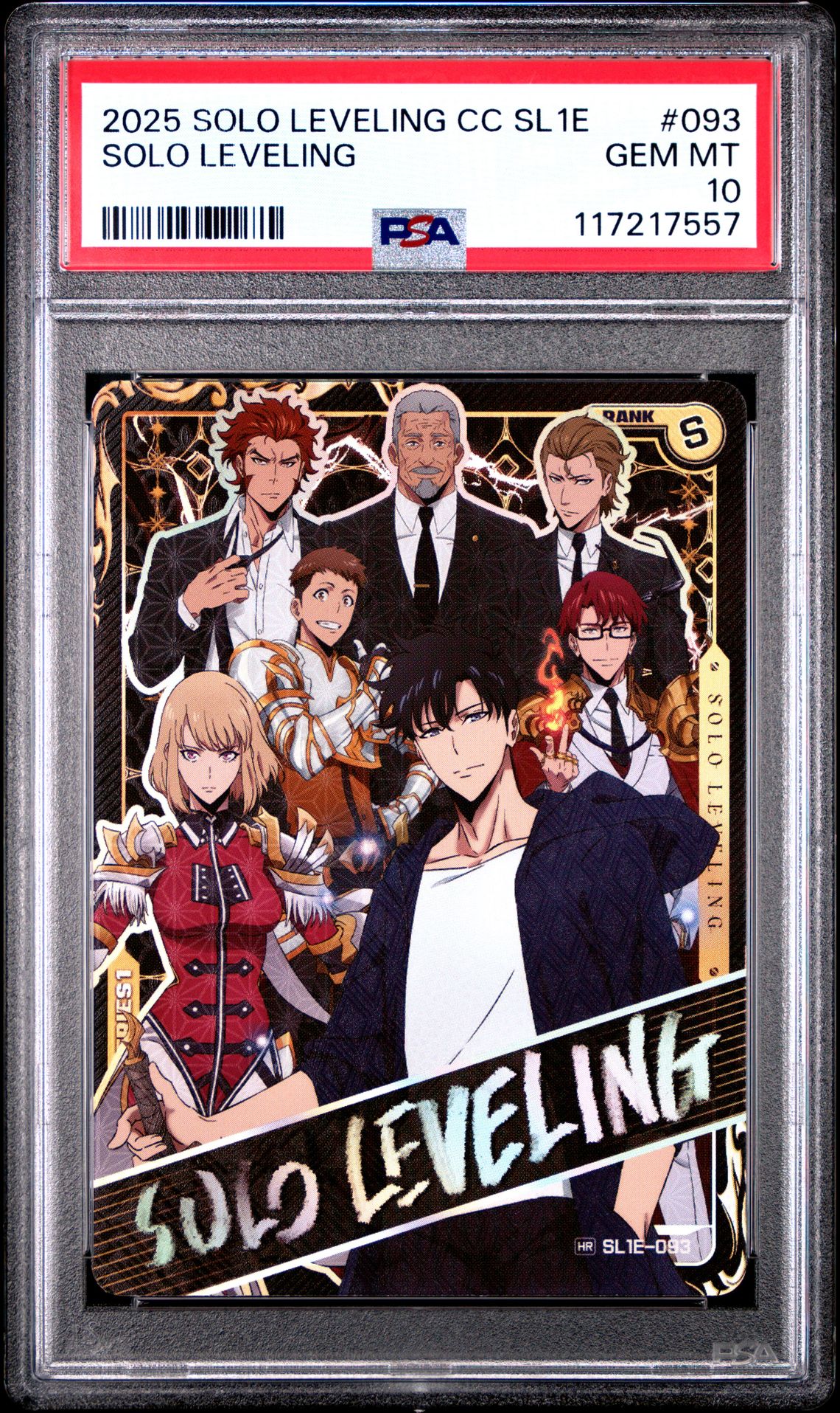 2025 Solo Leveling Collect Card Series 1 Solo Leveling #093 Gem Mt 10 front