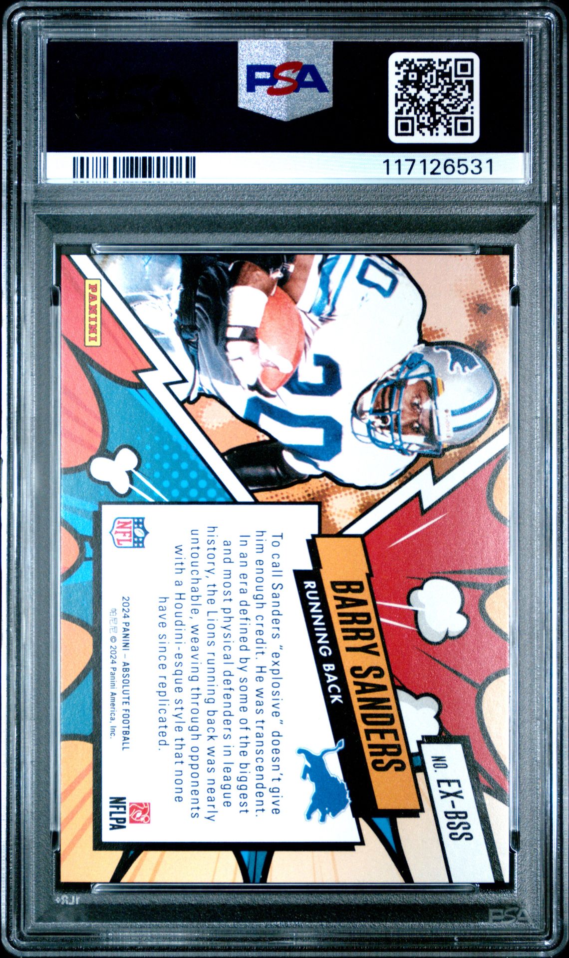 2024 Panini Absolute Explosive Barry Sanders #Exbss Gem Mt 10 back