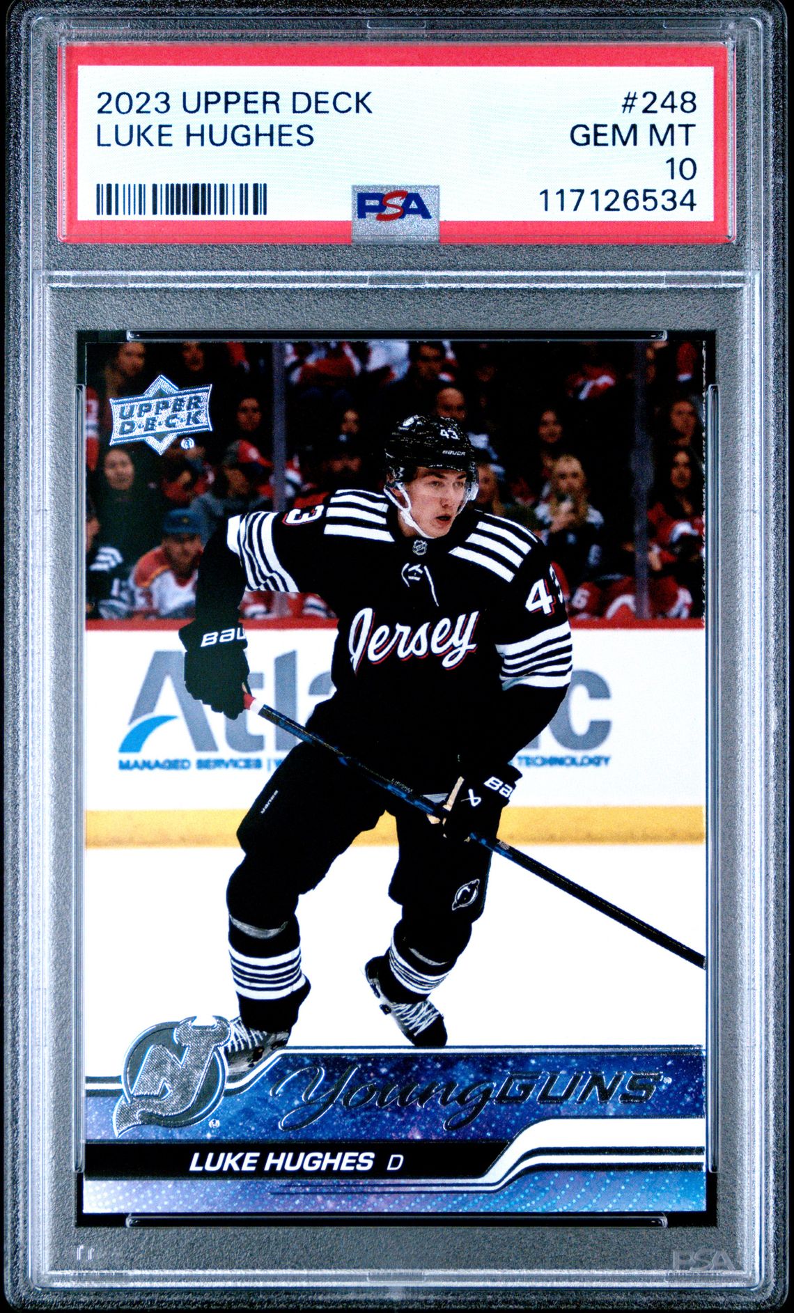 2023 Upper Deck Luke Hughes #248 Gem Mt 10 front