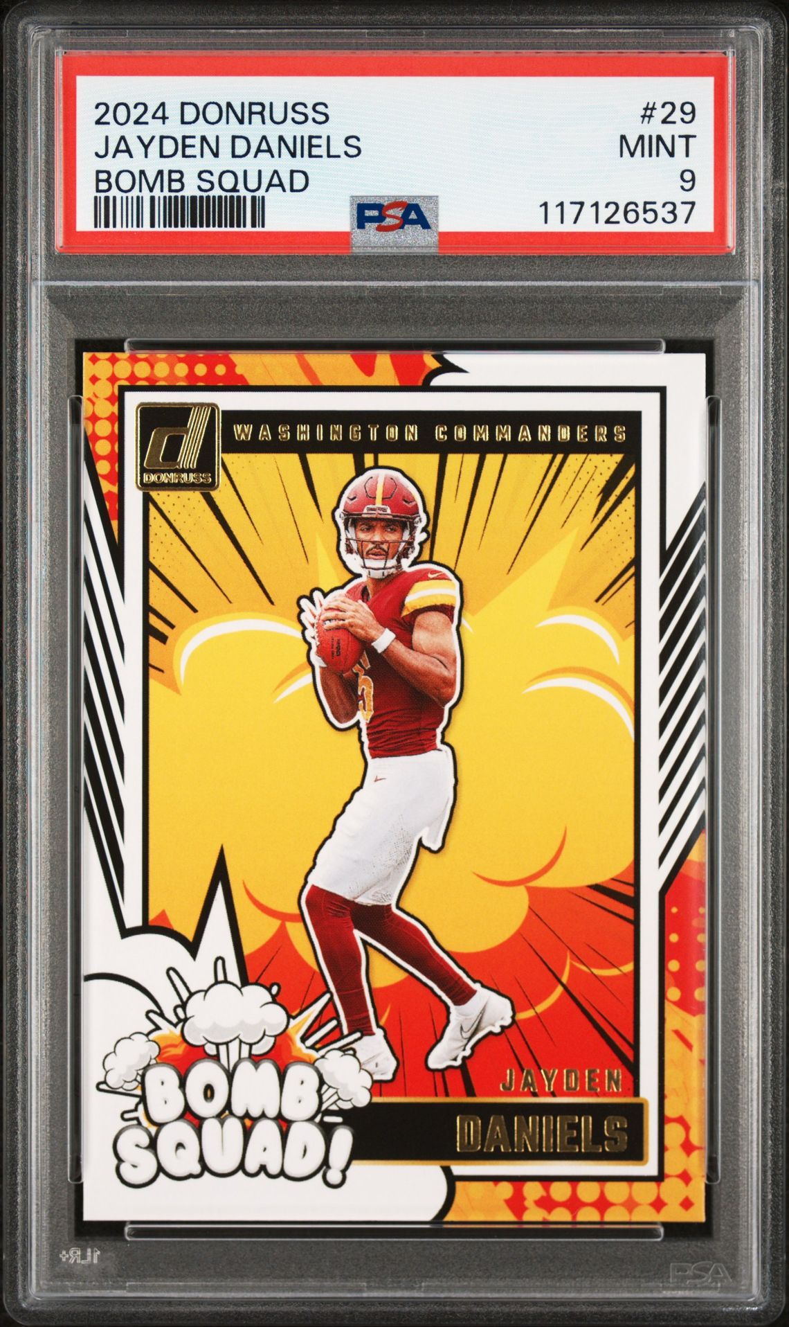 2024 Panini Donruss Bomb Squad Jayden Daniels #29 Mint 9 front