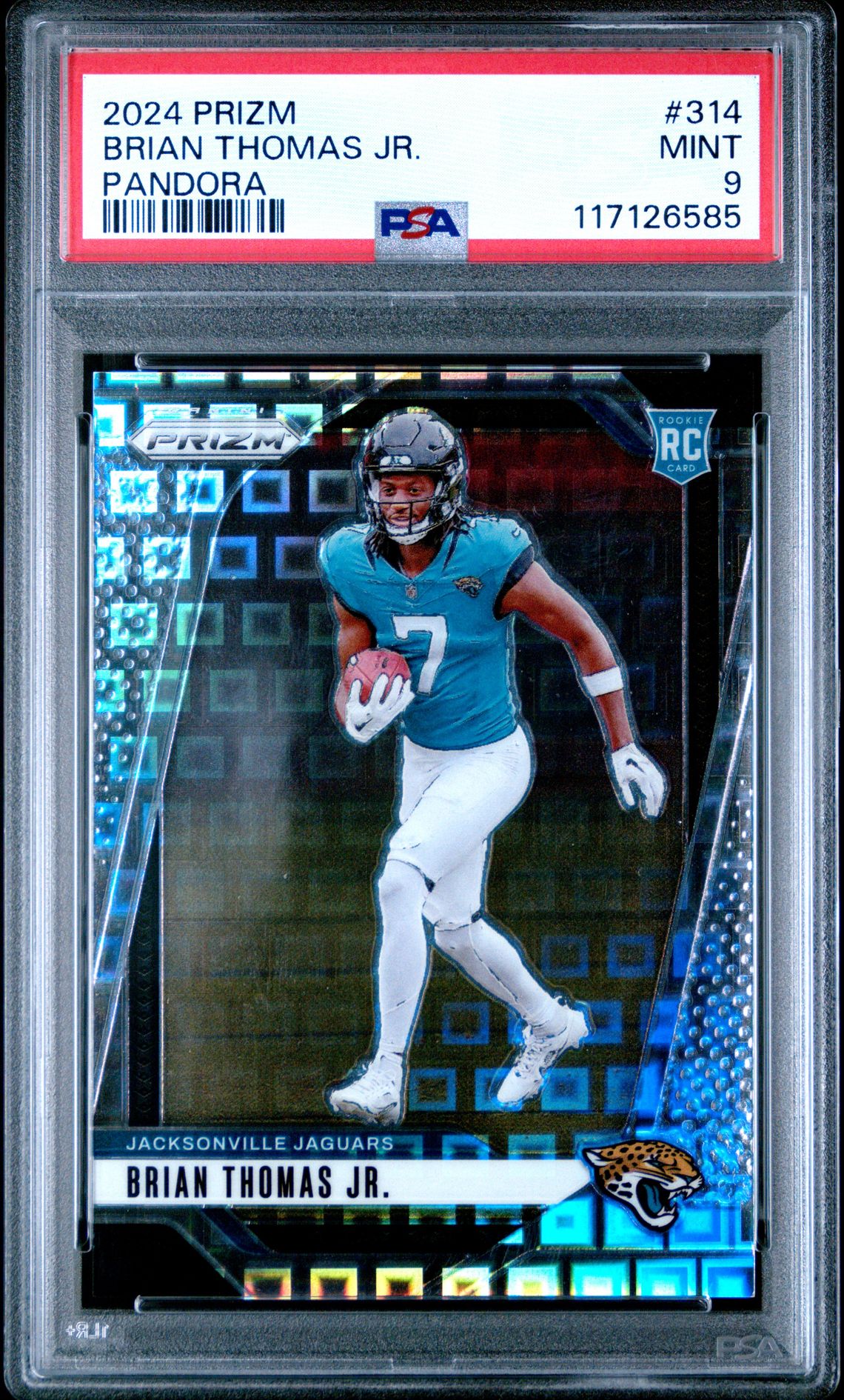 2024 Panini Prizm Brian Thomas Jr. #314 (Pandora) Mint 9 front