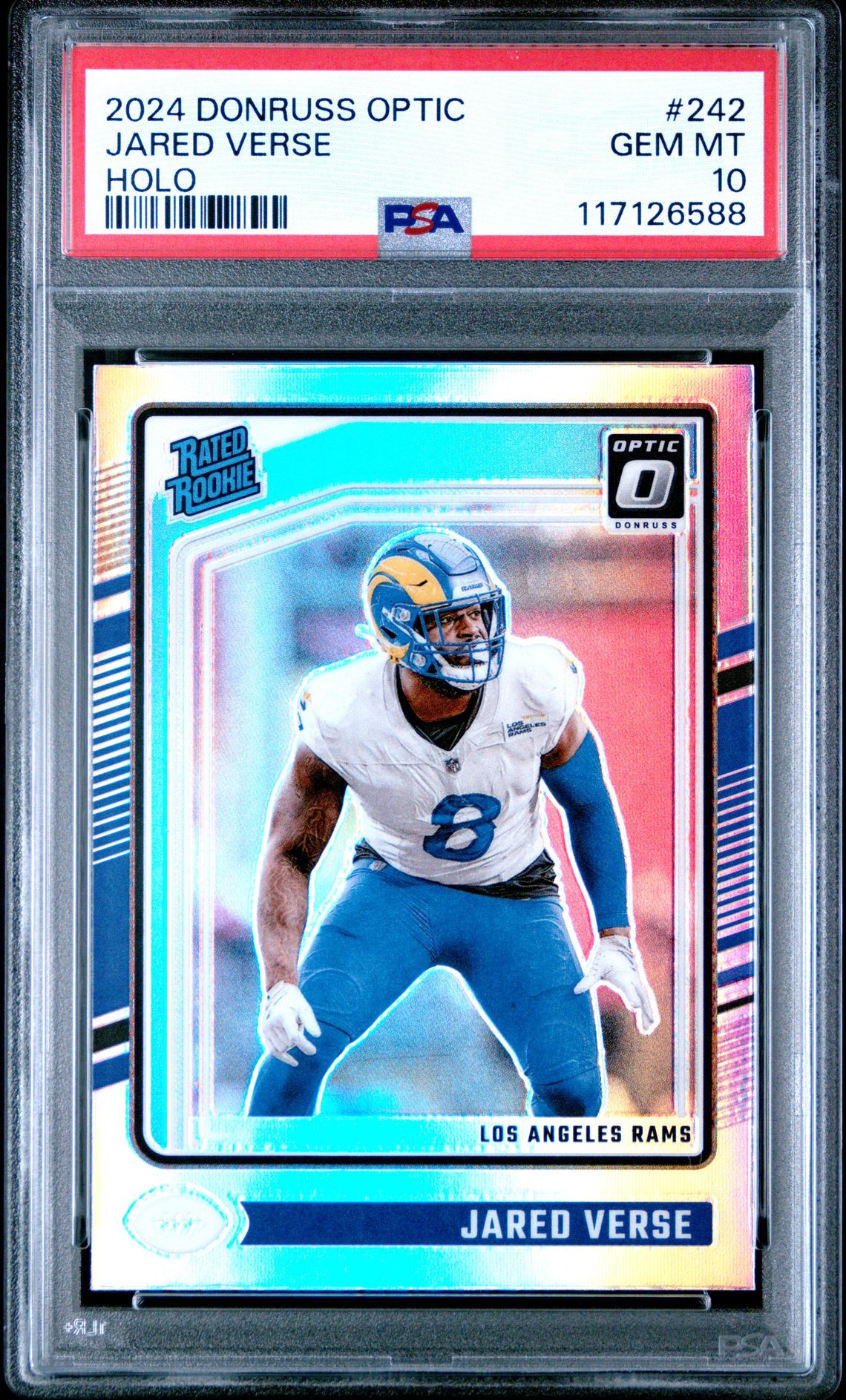 2024 Panini Donruss Optic Jared Verse #242 (Holo) Gem Mt 10 front