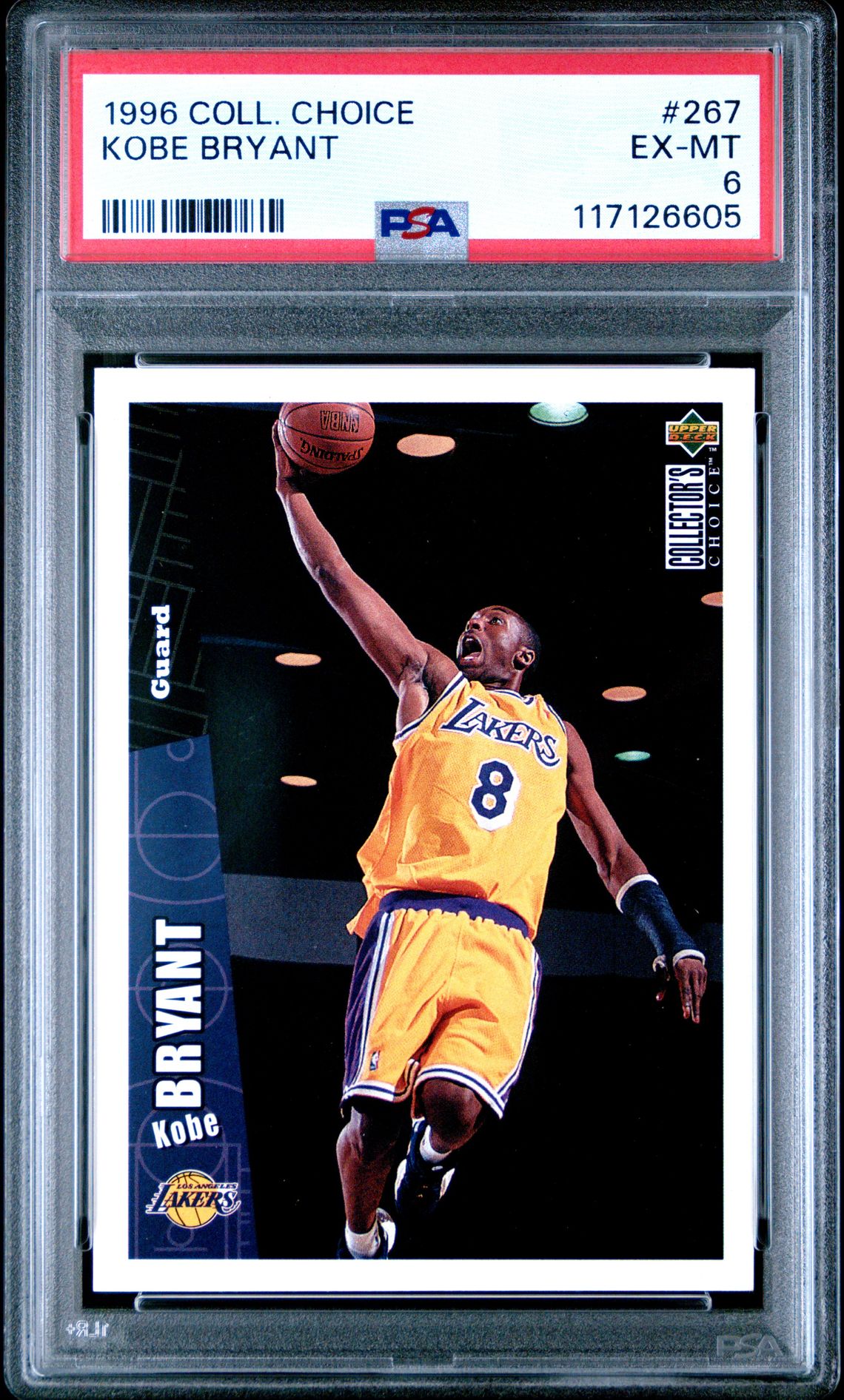 1996 Collector's Choice Kobe Bryant #267 Ex-Mt 6 front