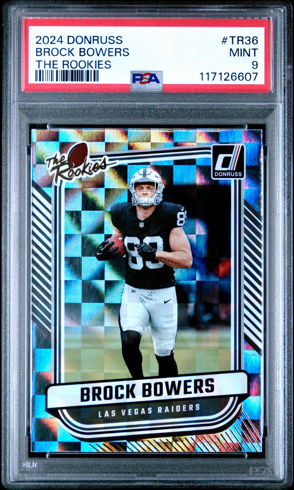 2024 Panini Donruss The Rookies Brock Bowers #Tr36 Mint 9 front
