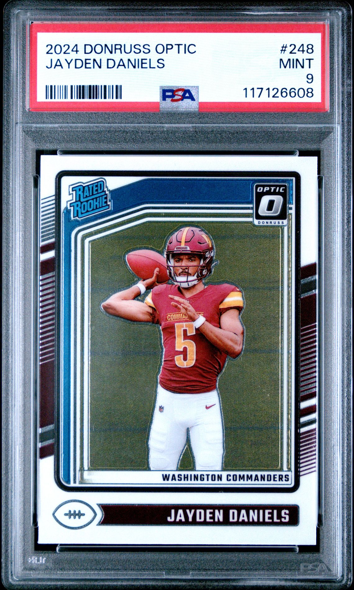 2024 Panini Donruss Optic Jayden Daniels #248 Mint 9 front