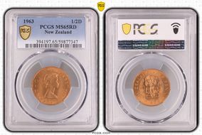 1963 1/2D MS65RD