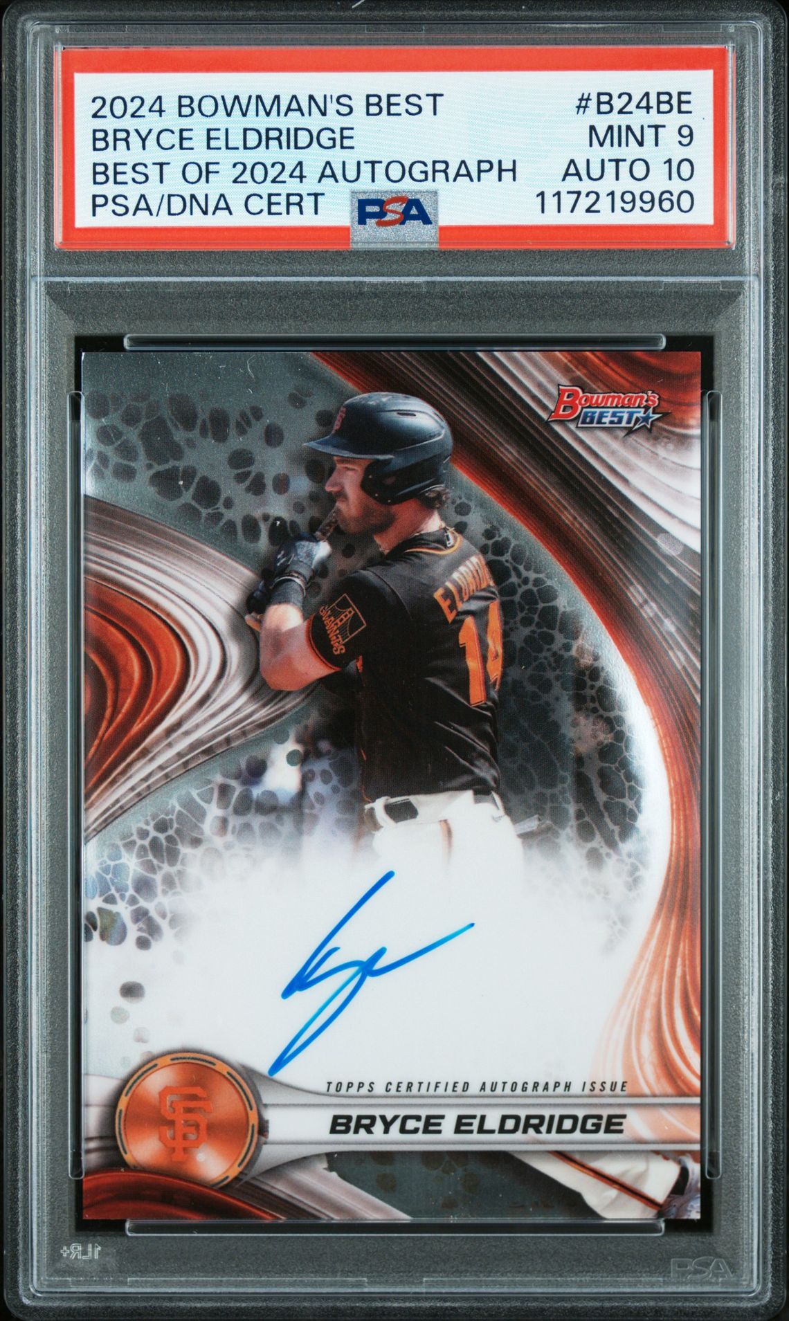 2024 Bowman BOWMAN'S BEST BEST OF 2024 AUTOGRAPHS #B24BE Bryce Eldridge front