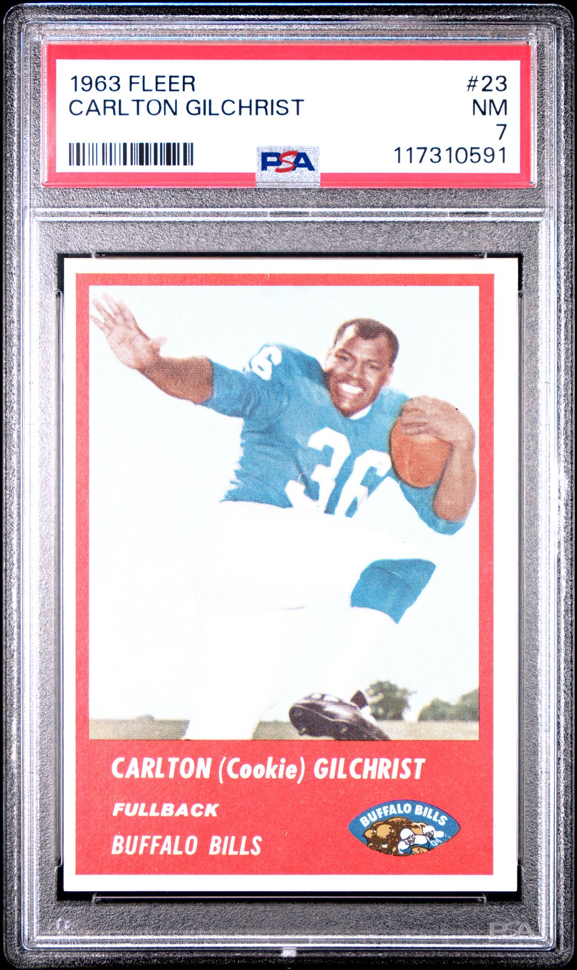 1963 Fleer FLEER #23 Carlton Gilchrist front