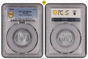 1944 1 Fr Gad-473a Morlon MS64