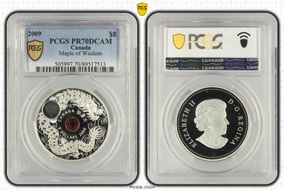 2009 $8 Maple of Wisdom PR70DCAM