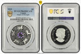2010 $8 Maple of Strength PR69DCAM