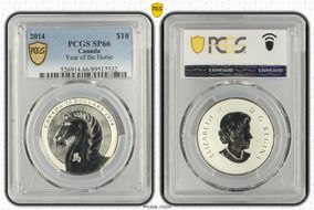2014 $10 Year of the Horse SP66
