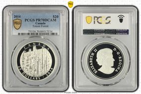 2014 $20 Totem Forest PR70DCAM
