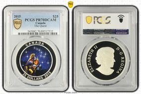 2015 $25 The Quest PR70DCAM