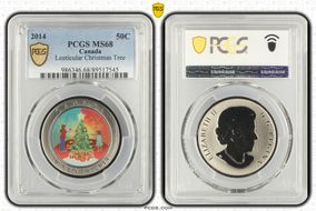 2014 50C Lenticular Christmas Tree MS68