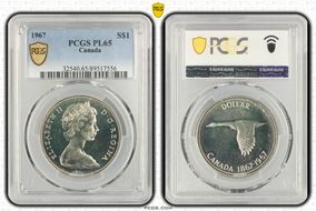 1967 S$1 PL65