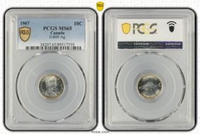 1967 10C 0.800 Ag MS65