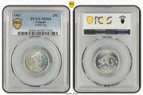 1967 25C 0.800 Ag MS64