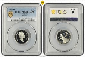 2003 25C Silver PR68DCAM