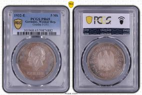 1932-E 5 Mk Goethe J-351 PR65