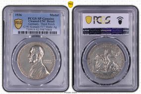 1936 Medal C-93 Kienast-517 Matte Ag E: BAYER 900f SP1