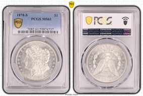1878-S $1 MS61