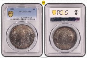 1881 $1 MS62