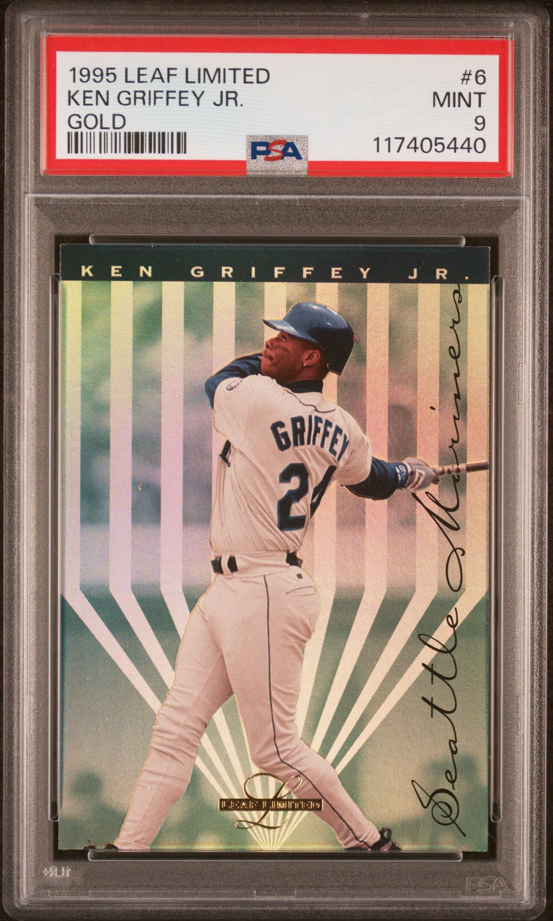 1995 Leaf LEAF LIMITED GOLD #6 Ken Griffey Jr. front