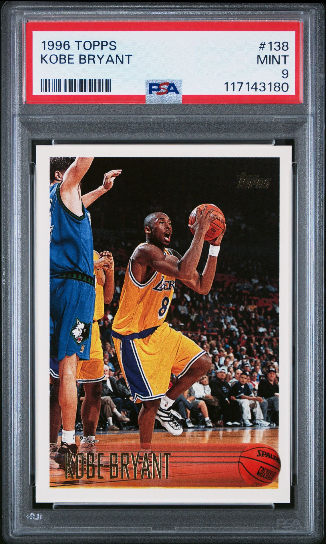 1996 Topps Kobe Bryant #138 Mint 9 front