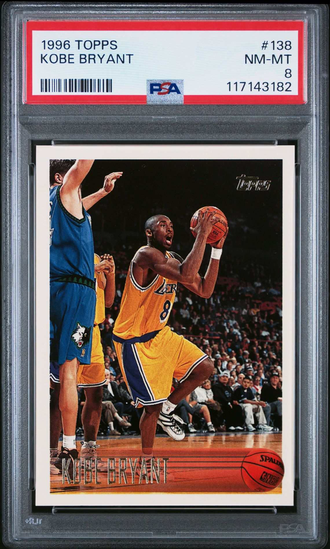 1996 Topps Kobe Bryant #138 Nm-Mt 8 front
